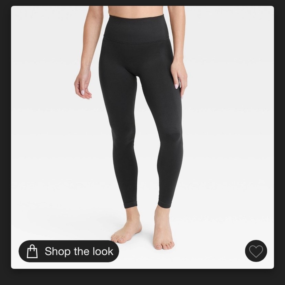 All in motion black work out legging M